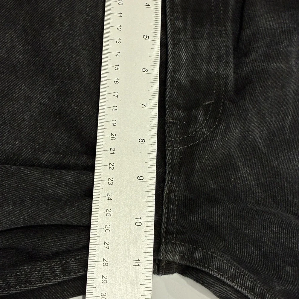 Vintage Y2K Levi's 505 Mens 31x31 Jeans Black Regular Fit Blank Red Tab 2007
